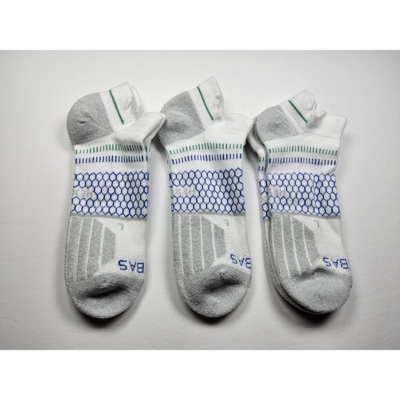 Bombas Hex-Tec Athletic Tennis Ankle Socks Lot Of 3 Pairs Size L - Picture 1 of 2